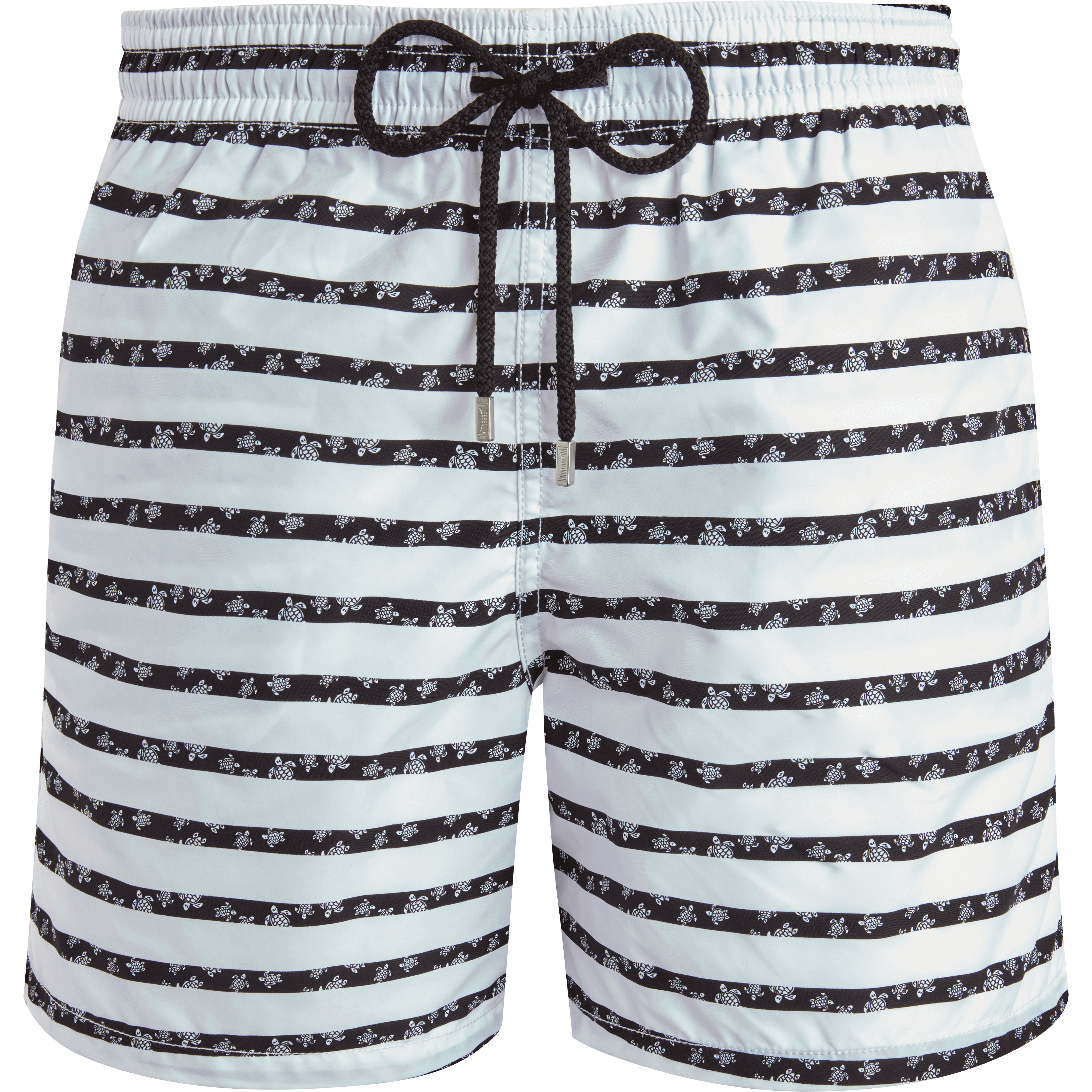 Men Swim Trunks Micro Ronde des Tortues Rayée - 1