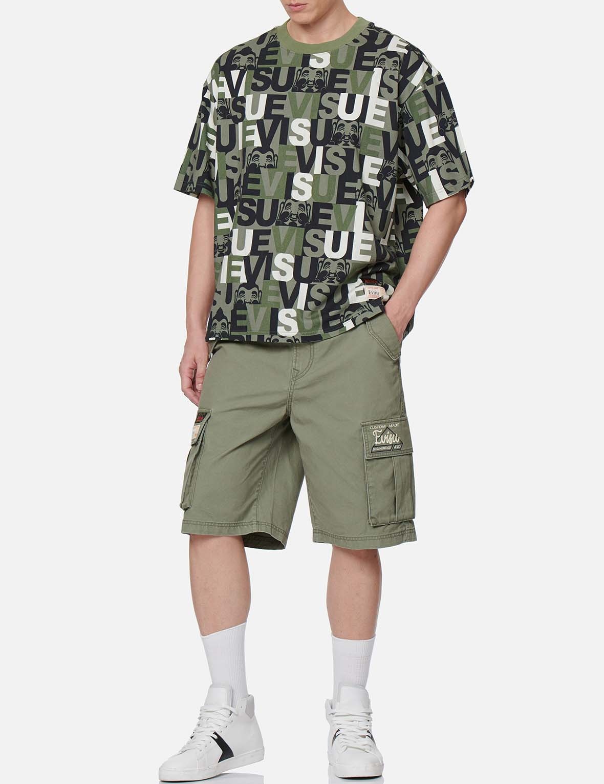 GODHEAD EMBROIDERY CARGO SHORTS - 6
