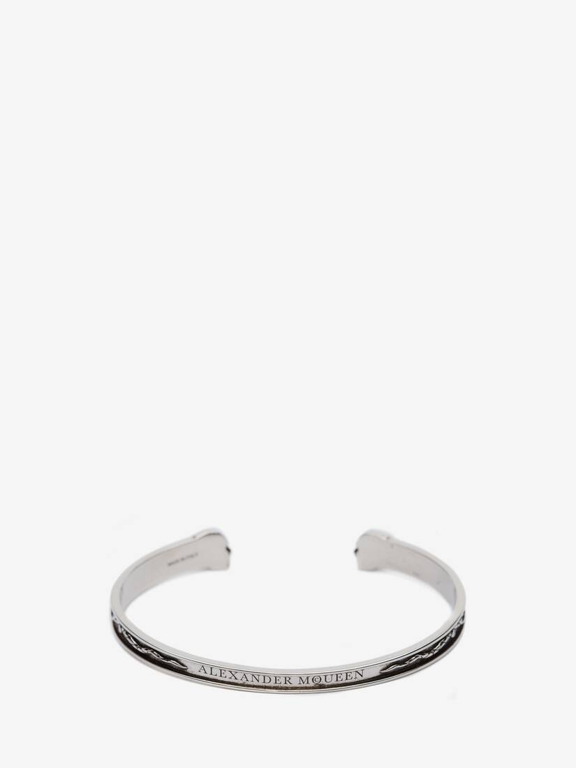 Twin Skull Bracelet in Antique Silver - 2