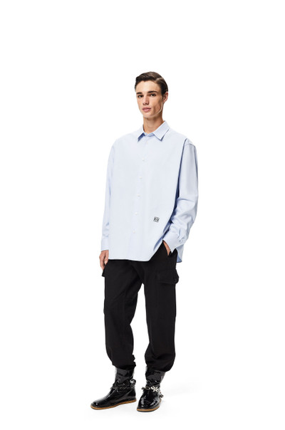 Loewe Anagram embroidered oversize shirt in cotton outlook