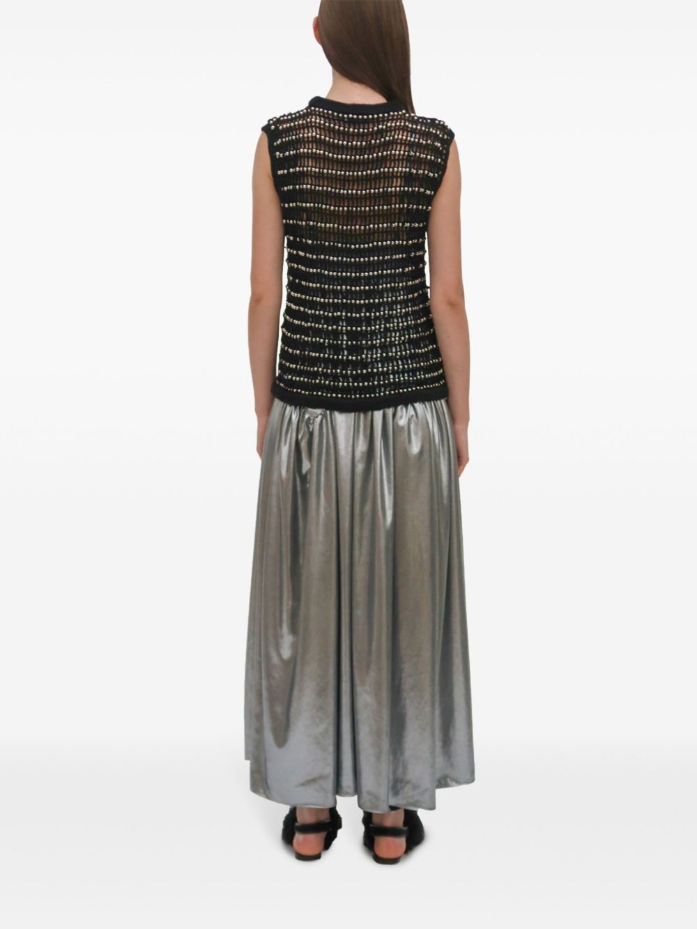 beaded crochet vest - 5