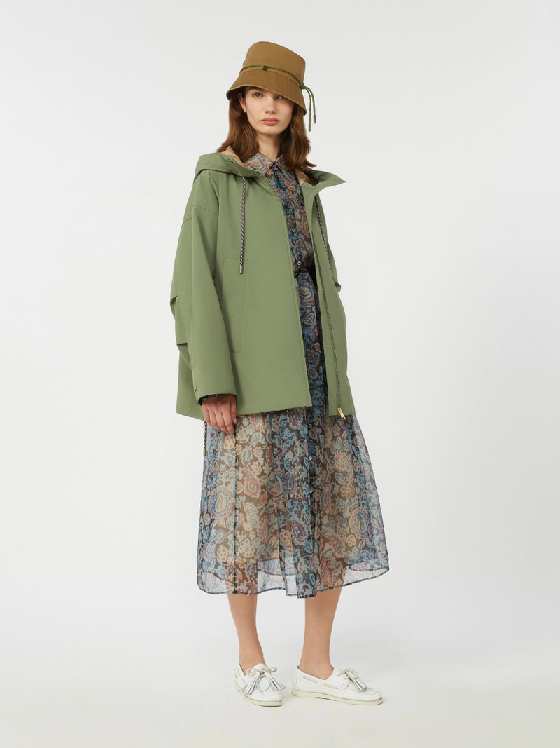 WEEKEND Max Mara Water-repellent fabric windbreaker - OLIVE GREEN outlook