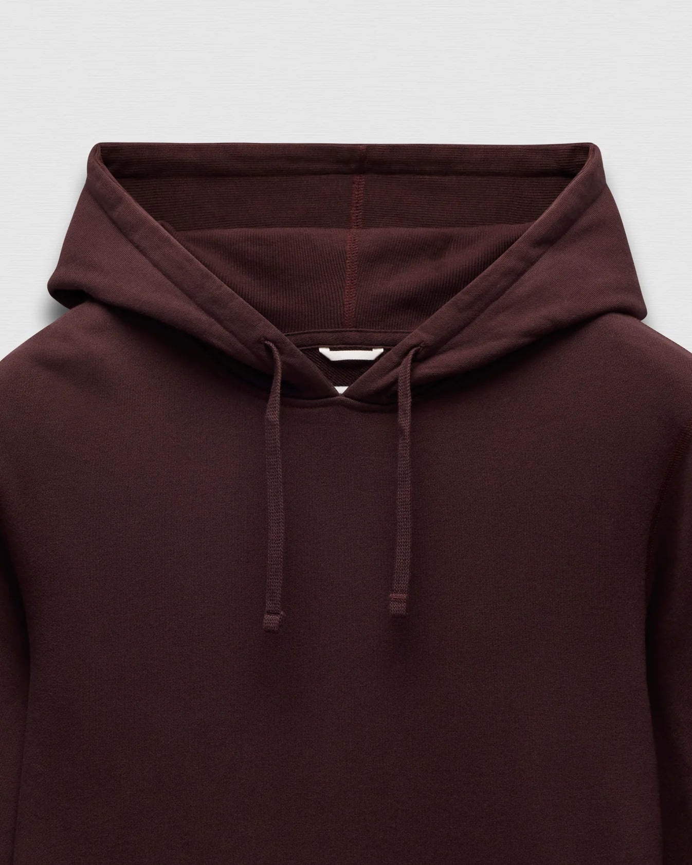 Midweight Terry Slim Hoodie Oxblood - 3