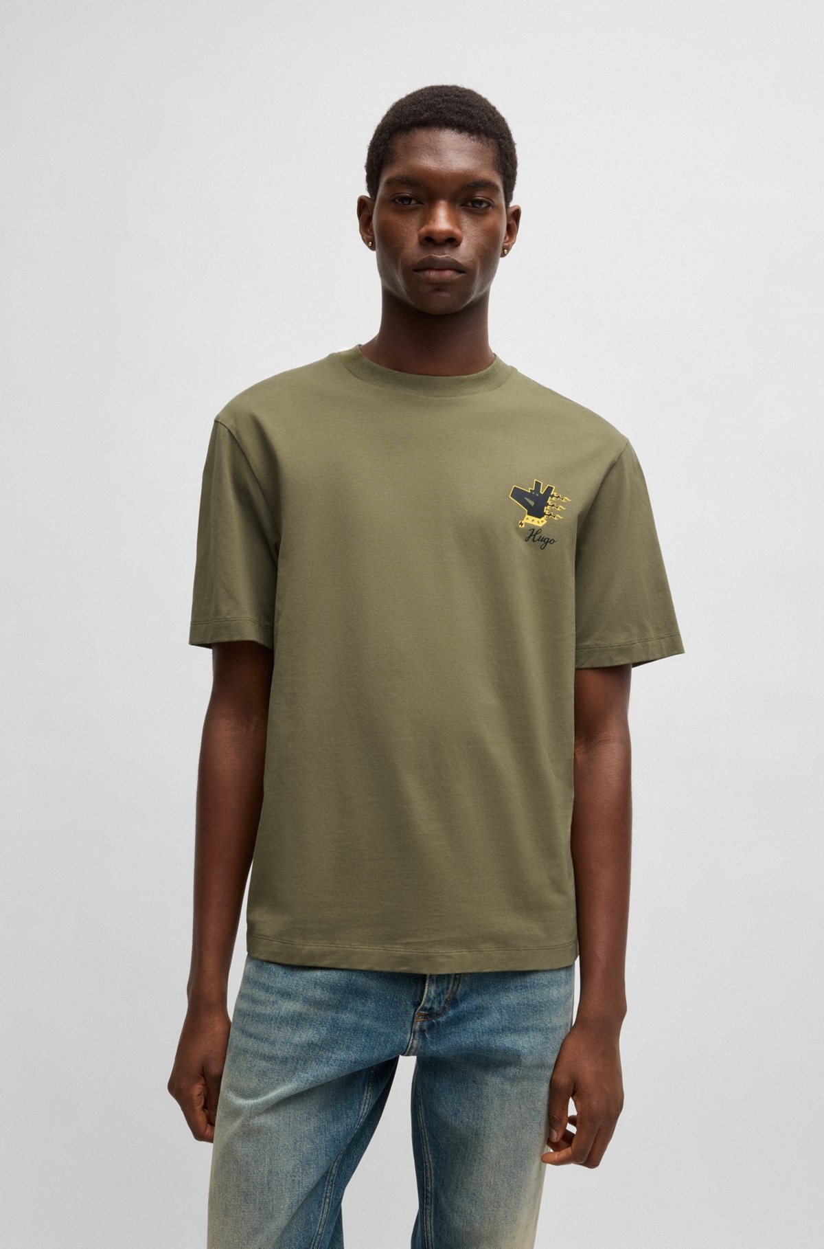 COTTON-JERSEY T-SHIRT WITH GRAPHIC PRINTS - 2