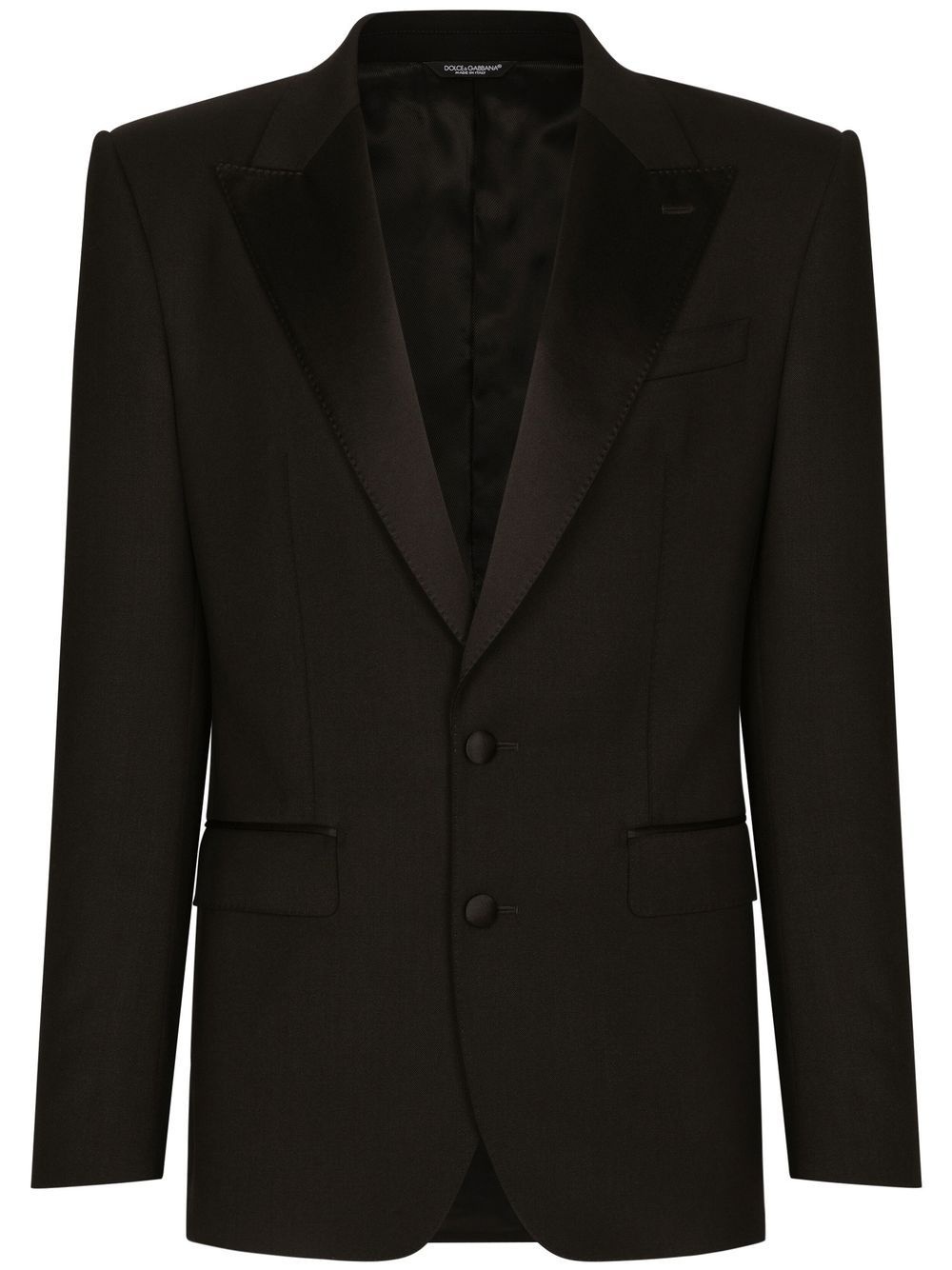 satin-lapel blazer - 1