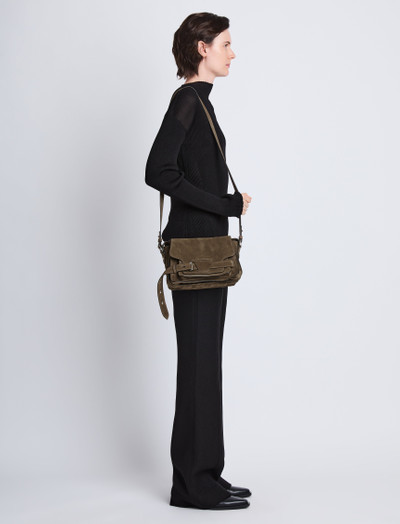 Proenza Schouler Beacon Saddle Bag in Suede outlook