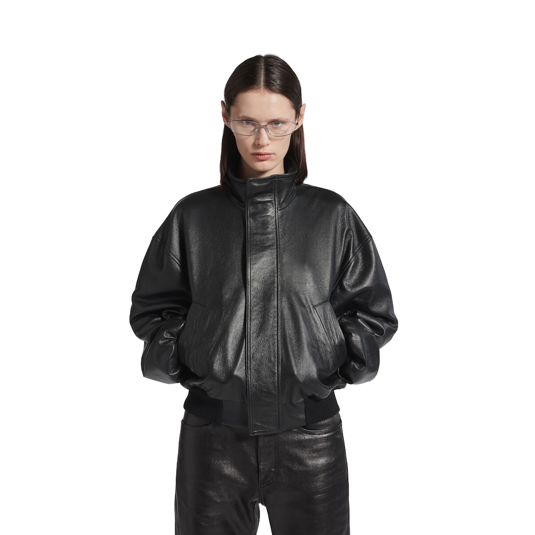 Women's Blouson in Black - 5
