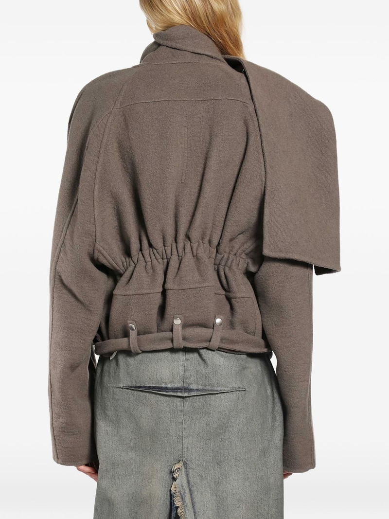 scarf-detail jacket 3