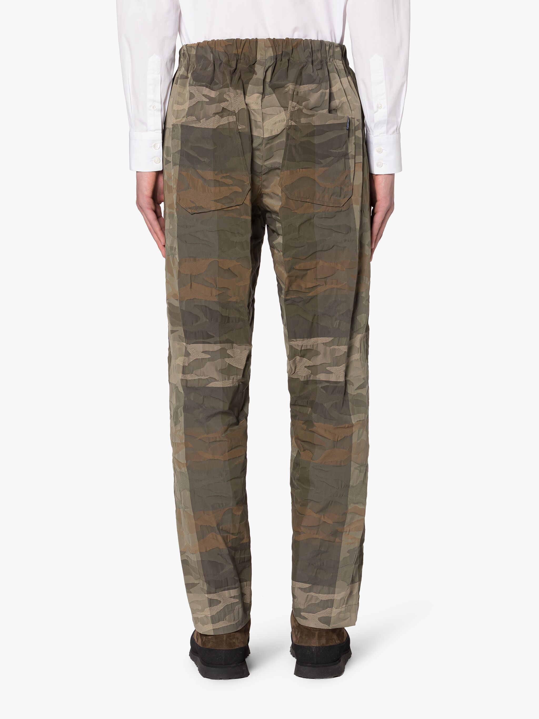 CAPTAIN MILITARY CAMO COTTON & NYLON TROUSERS - 4