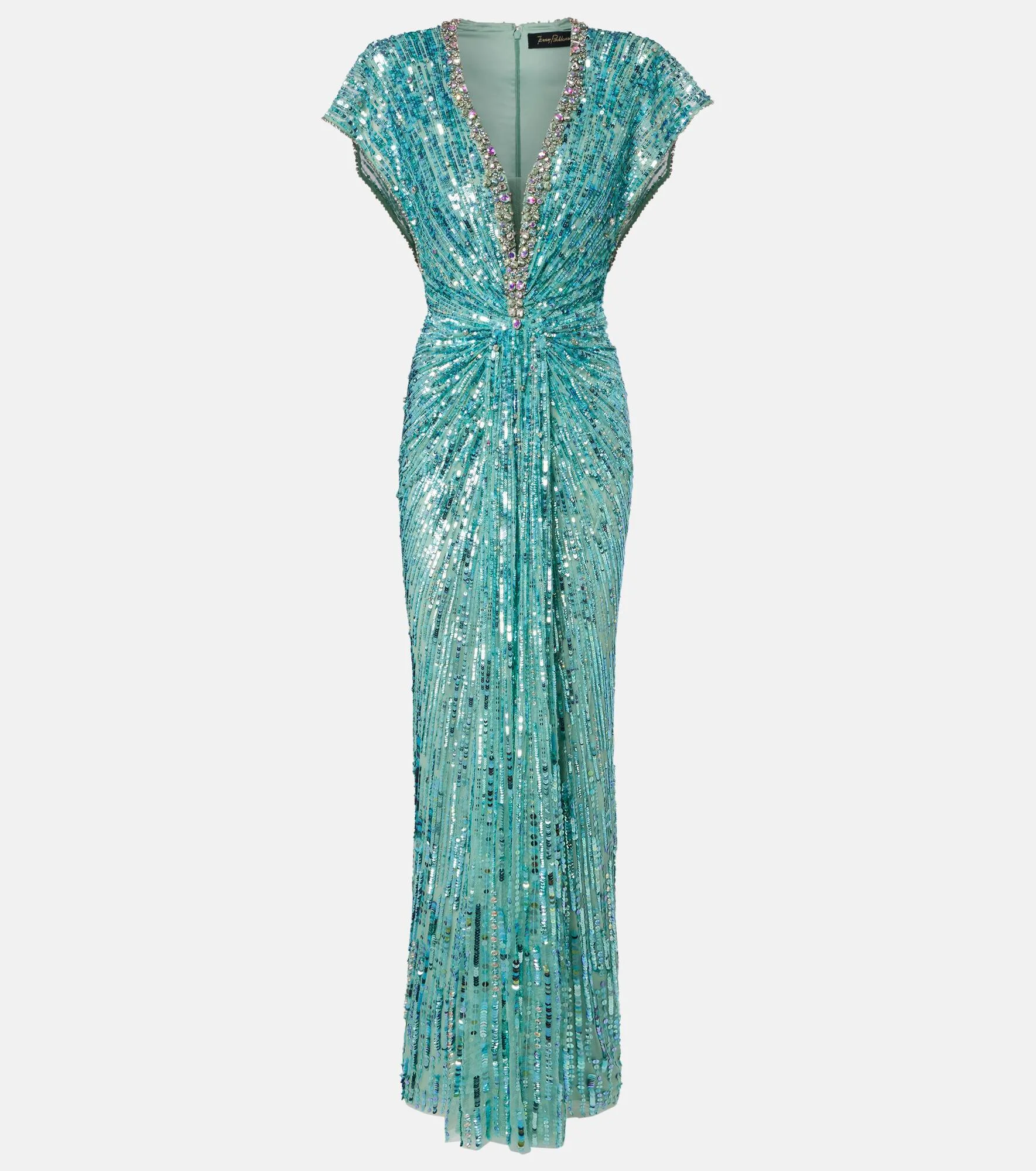 Lacie gathered embellished gown - 1