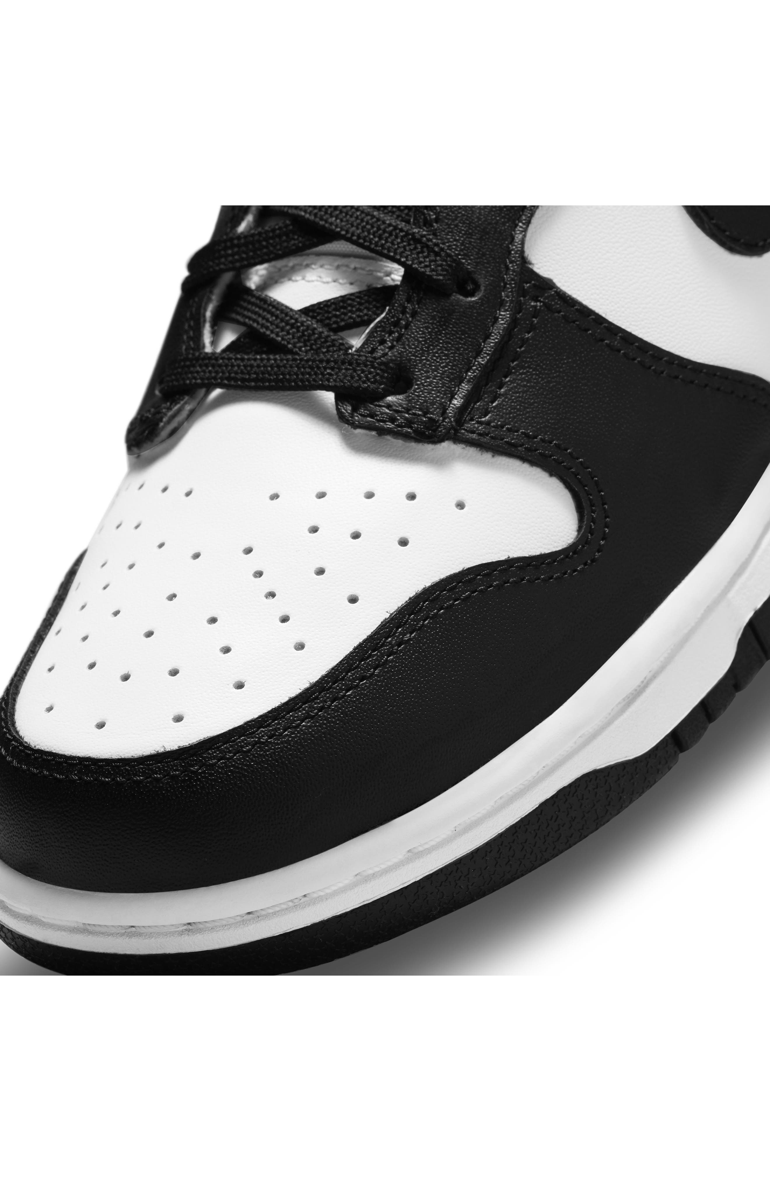Nike Dunk High Basketball Sneaker in White/Black/University Red at Nordstrom - 8