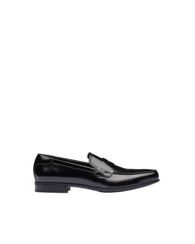 Prada Brushed leather loafers outlook