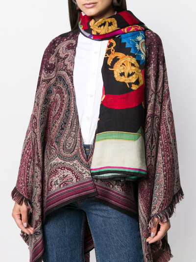 Etro printed cashmere scarf outlook