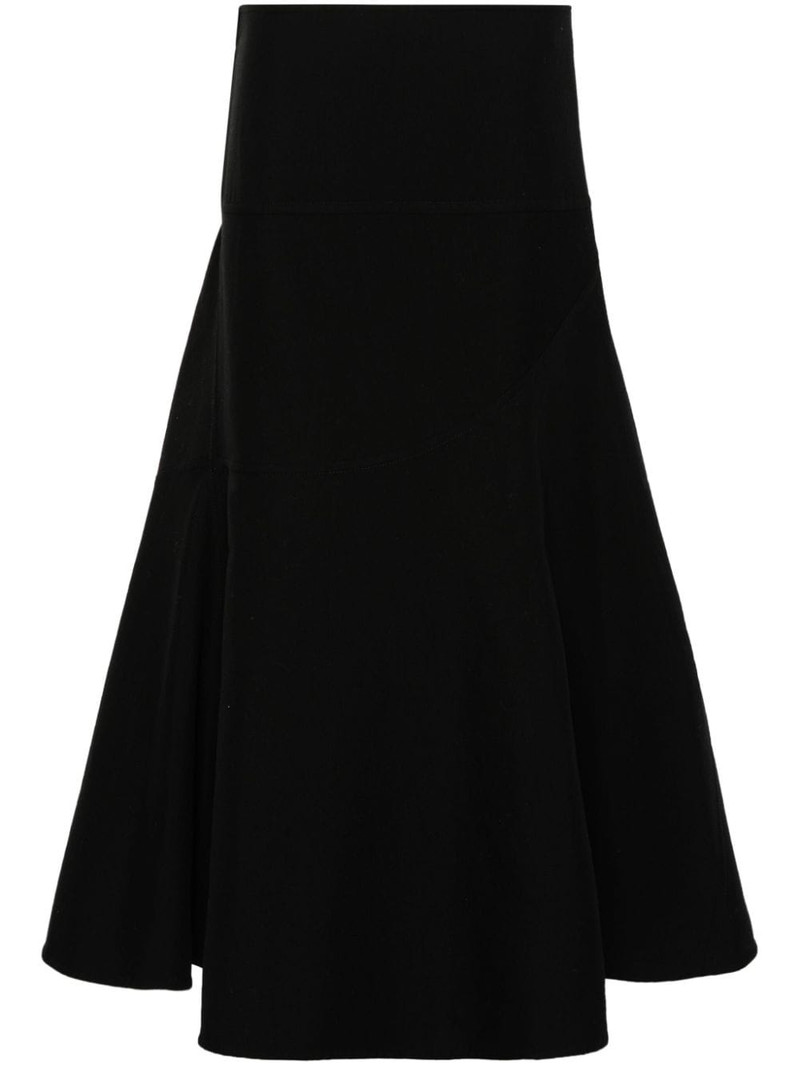 twill cotton-blend skirt 1