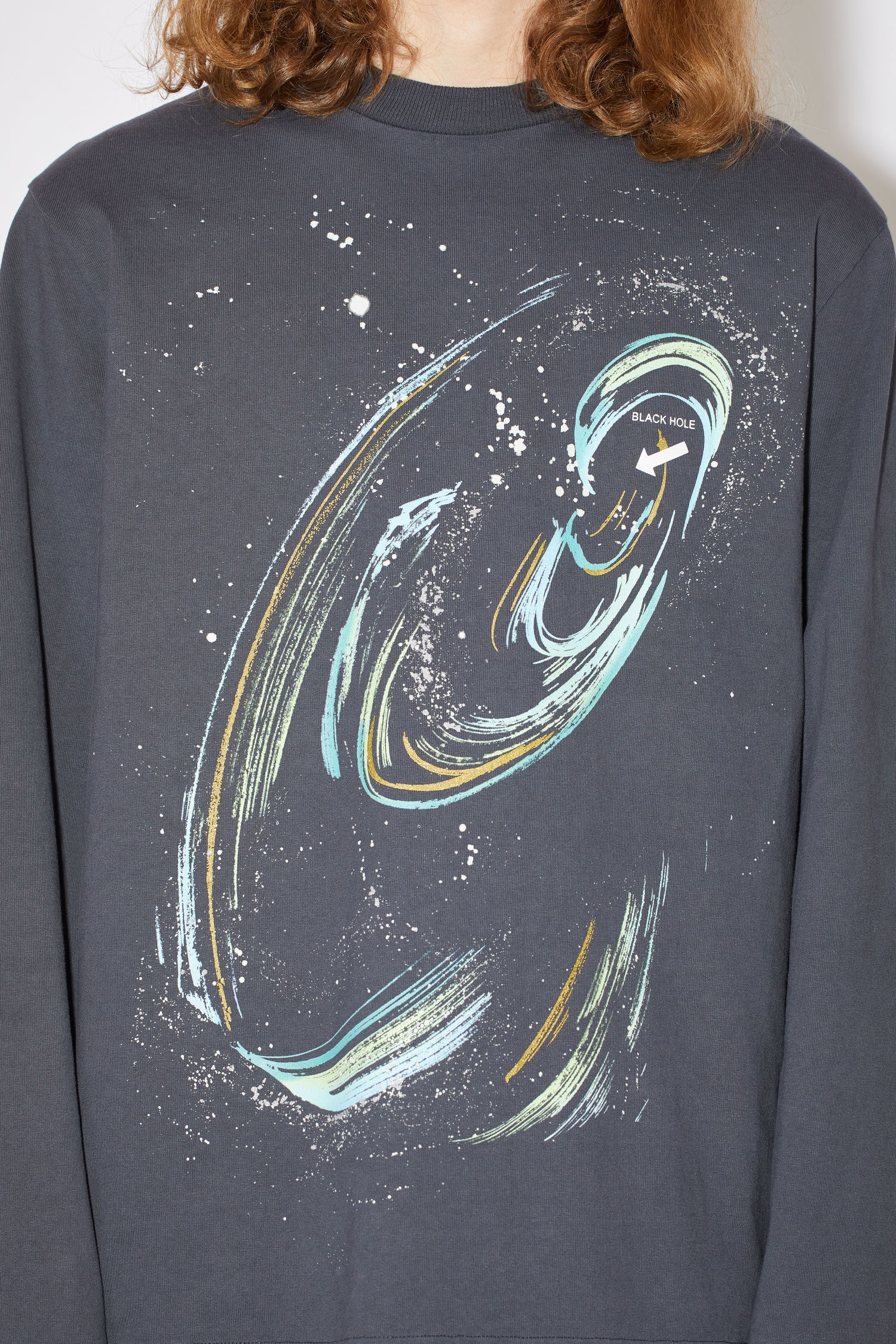 Black hole t-shirt - Faded black - 5