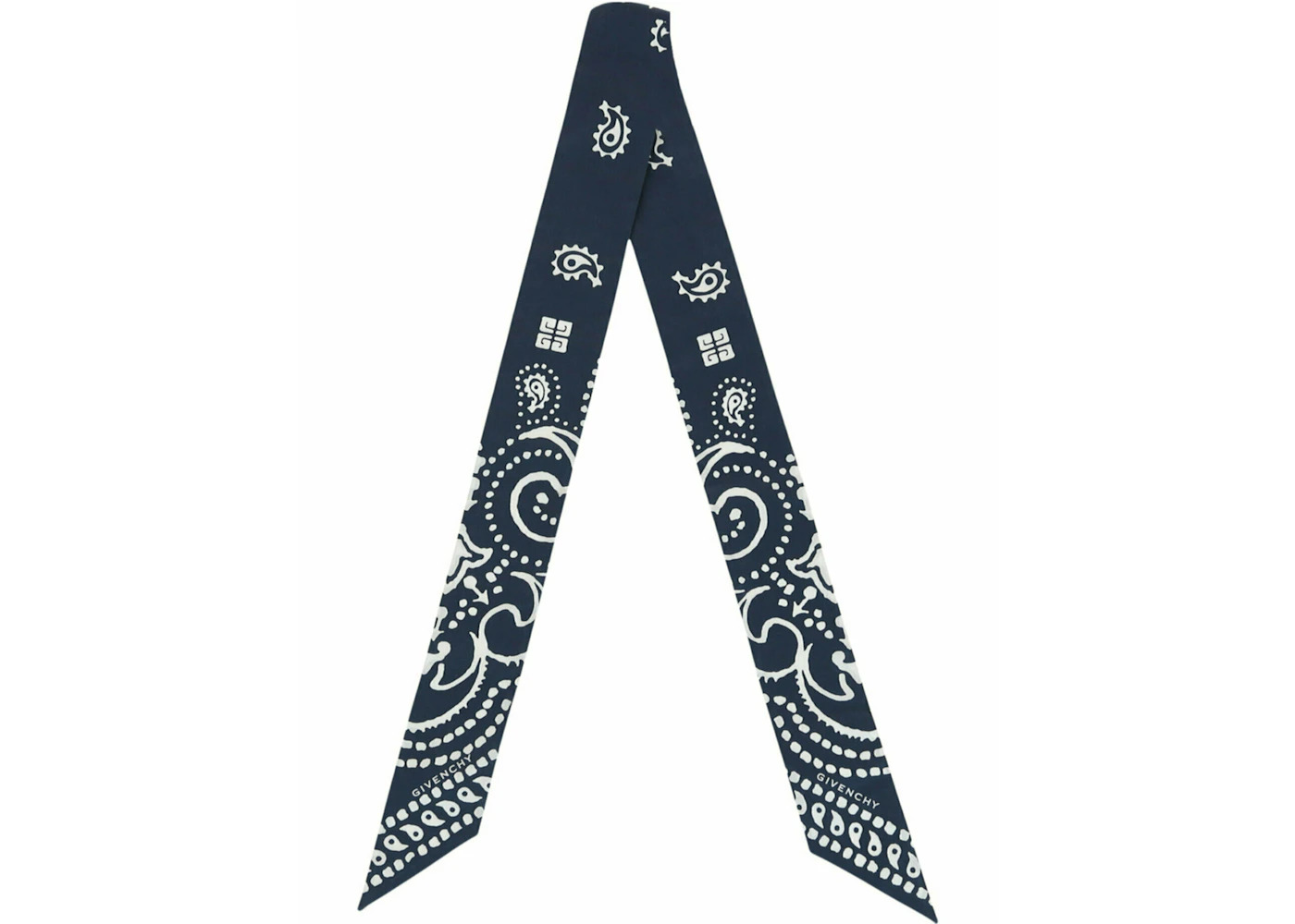 Givenchy Bandana Print Bandeau Navy White - 3