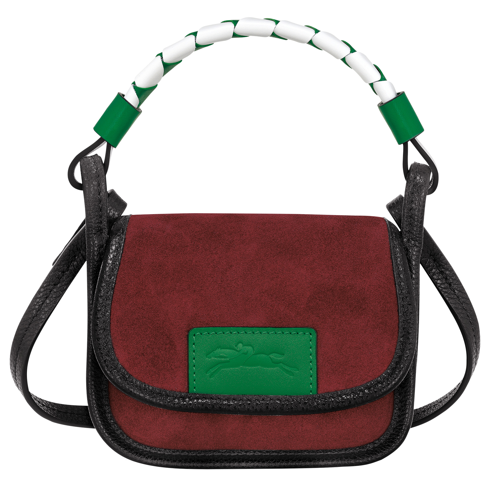 Le Foulonné Coin purse with lace Mahogany - Leather - 1