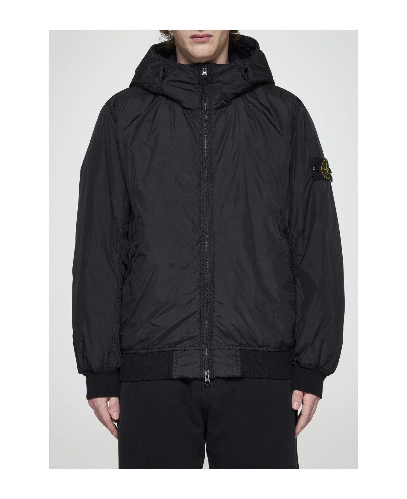 Hooded Nylon Down Jacket - 2