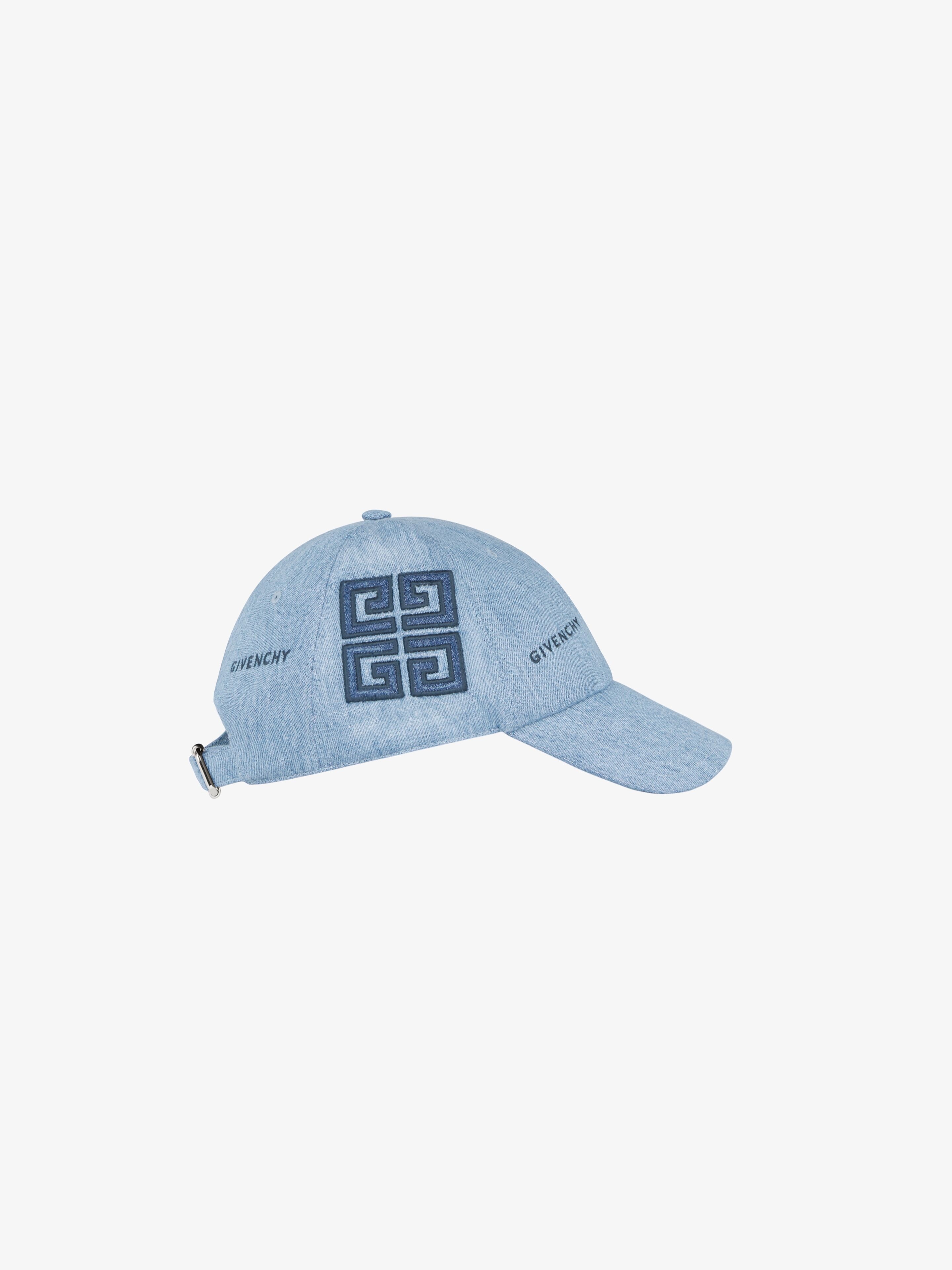 GIVENCHY CAP IN 4G EMBROIDERED DENIM - 3