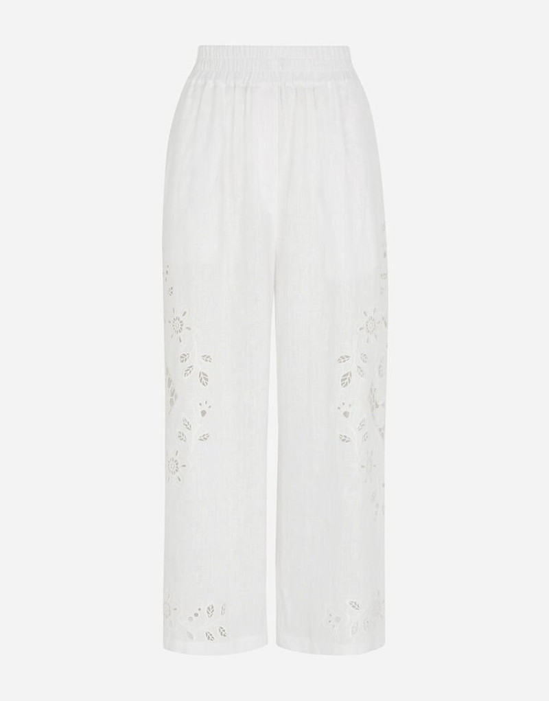 자수가있는 Linen 바지 1
