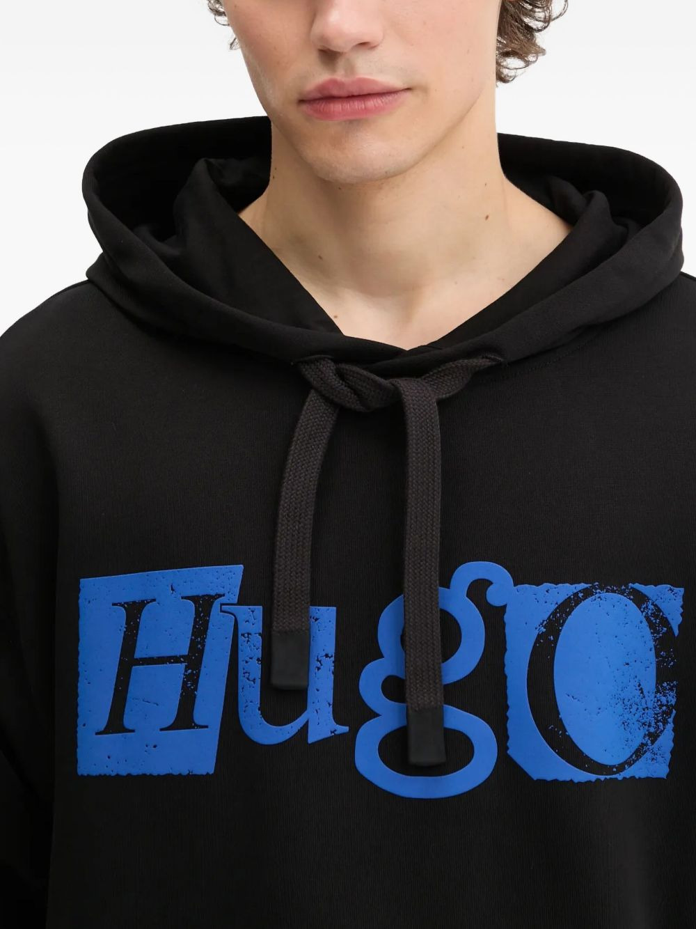 logo-print hooded sweatshirt - 4
