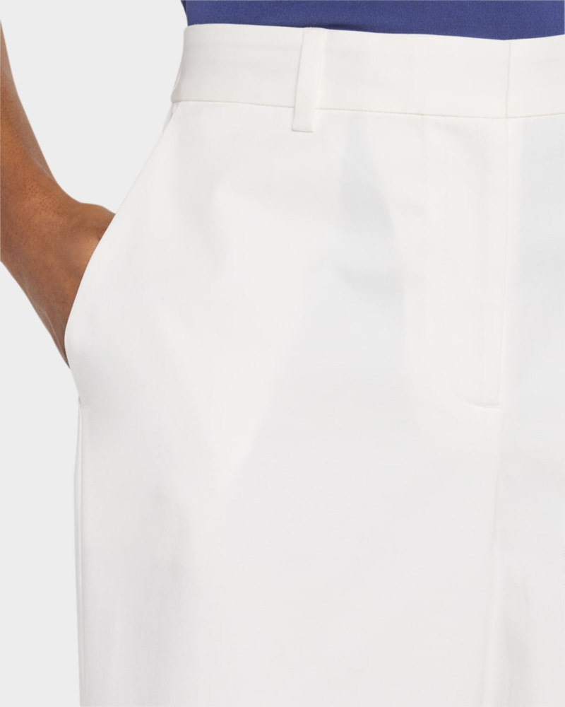 Cropped Organic Cotton Twill Trousers 5