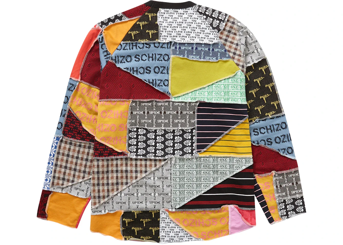 Supreme Supreme Patchwork Jacquard L/S Top Multicolor | REVERSIBLE