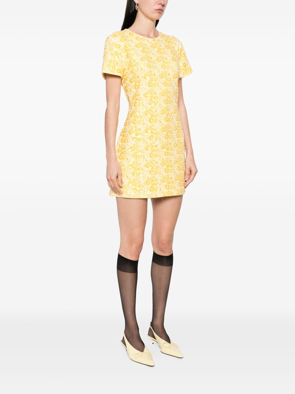 clove-embellished mini dress - 3