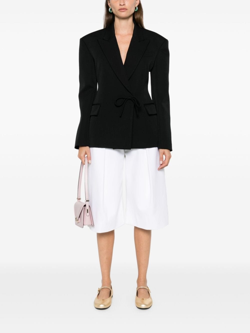bow-embellished blazer - 2