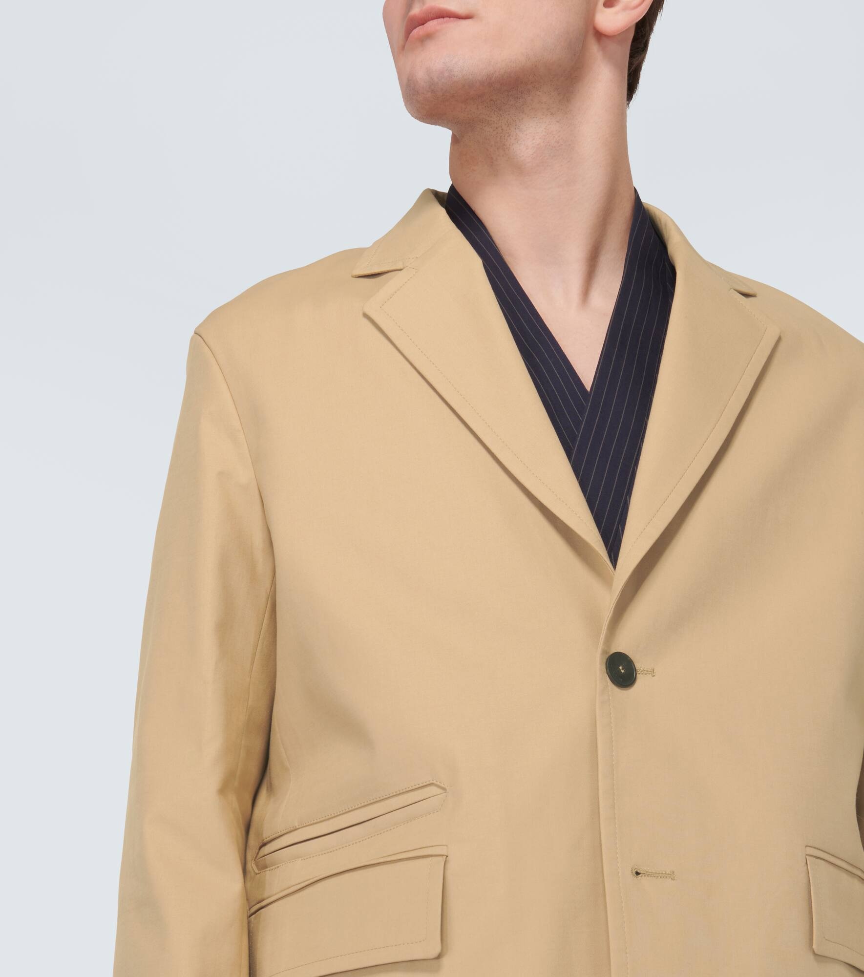 Deconstructed cotton-blend blazer - 5