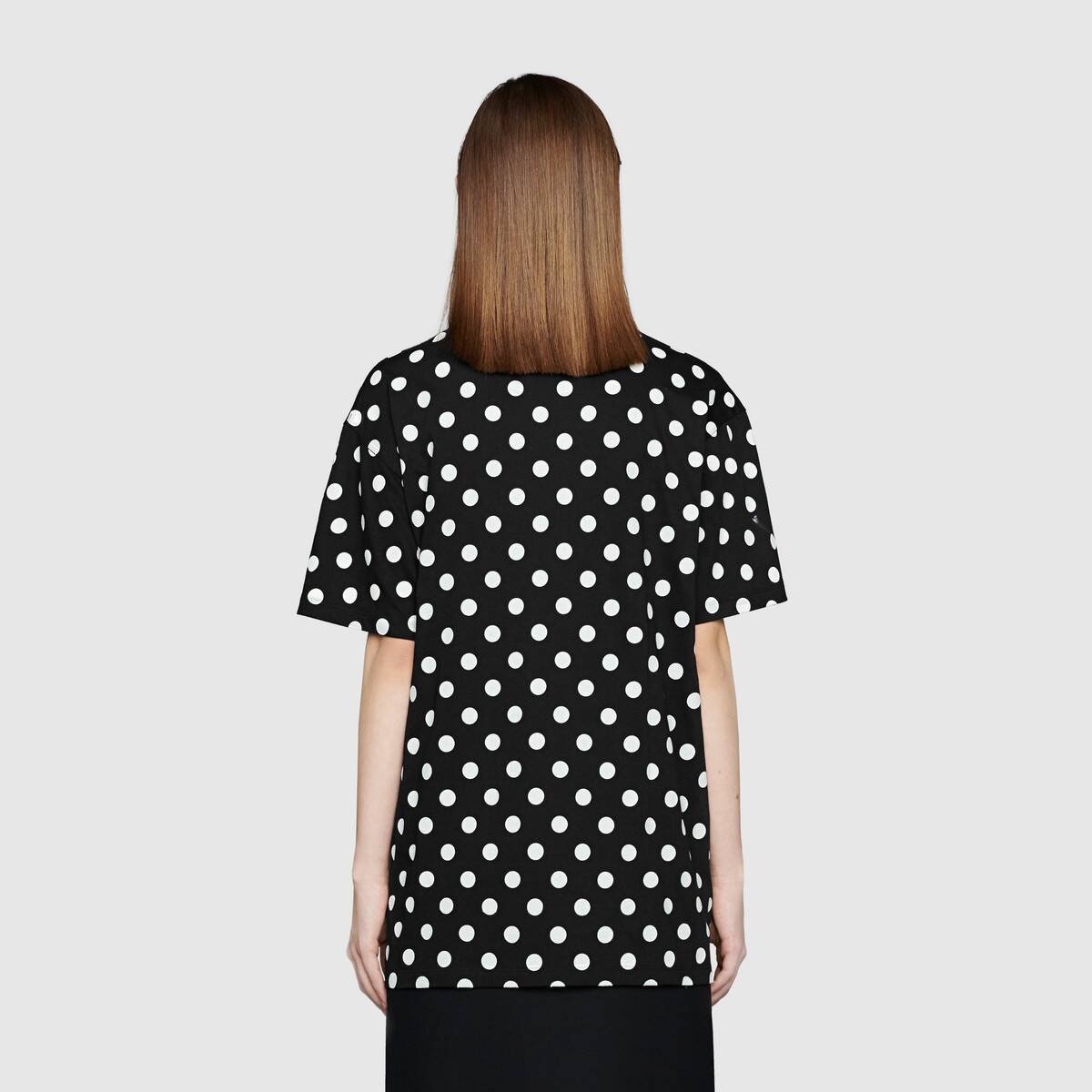 Gucci logo polka dot print T-shirt - 4