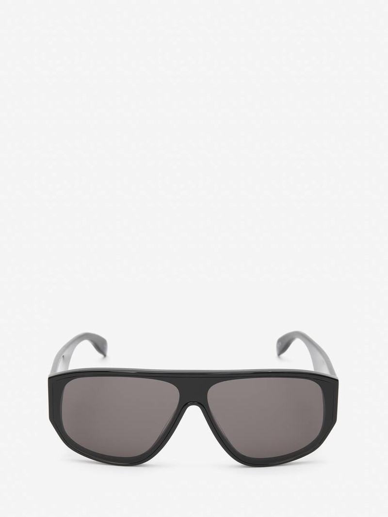 McQueen Graffiti Mask Sunglasses in Black 1