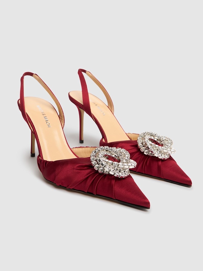 85mm Galaxy satin slingback heels - 3