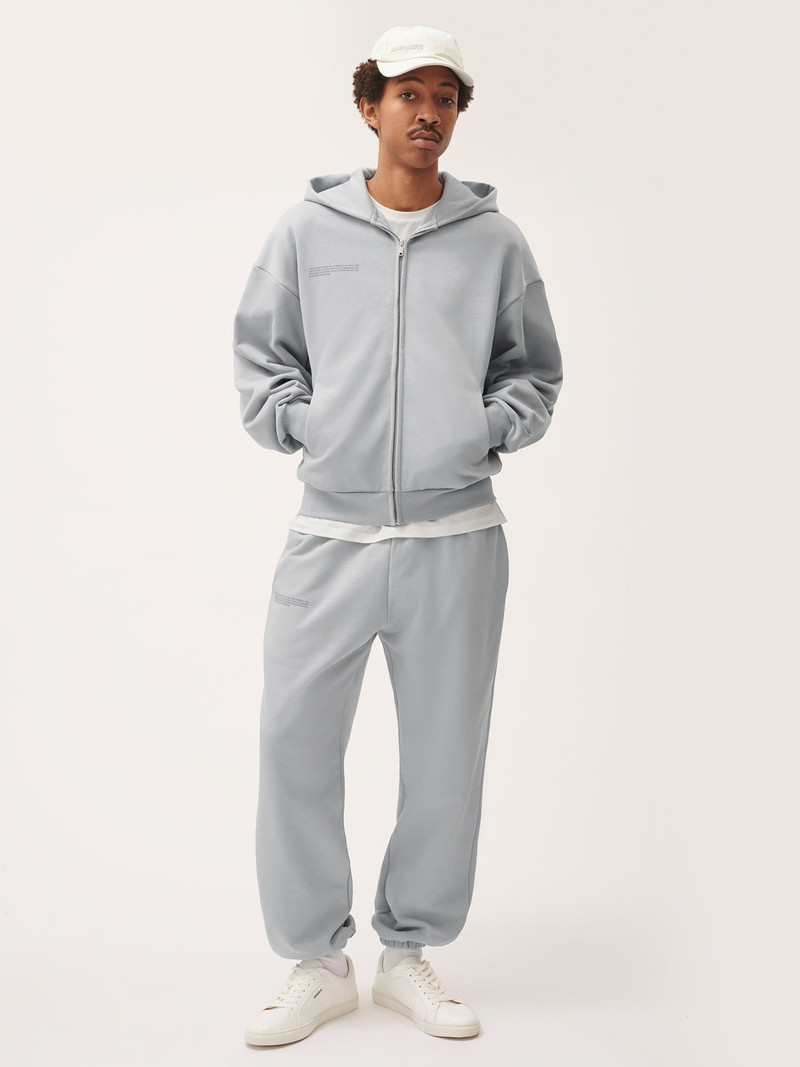 PANGAIA Mens Natural Dye Track Pants - Midnight Fog Grey outlook