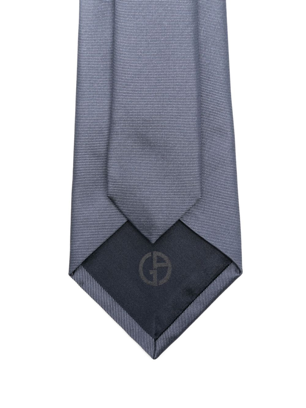 logo-embellished silk tie - 2