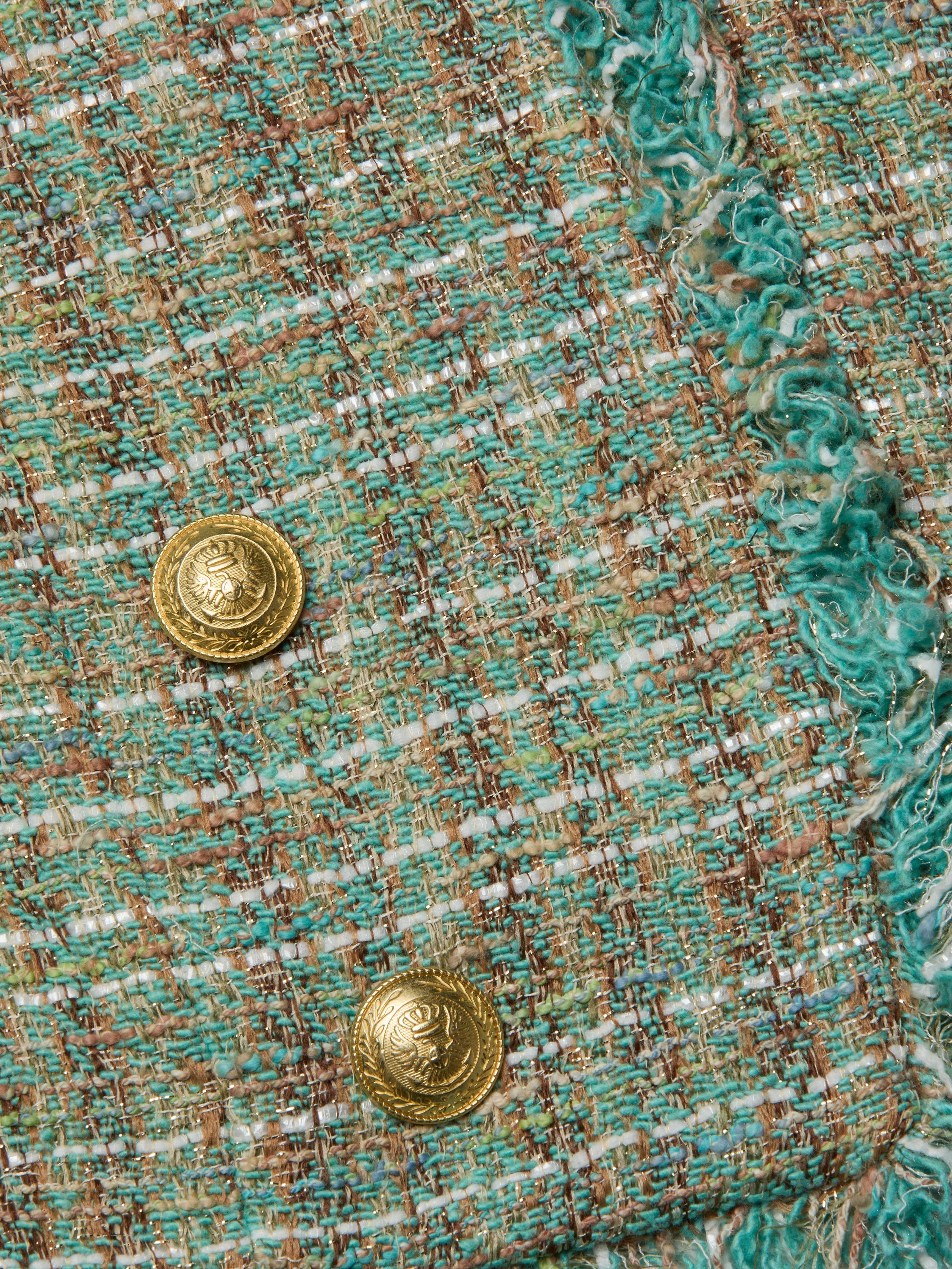 Clydie Cropped Tweed Jacket - 6