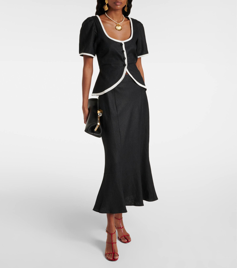 FAITHFULL Emma linen top outlook