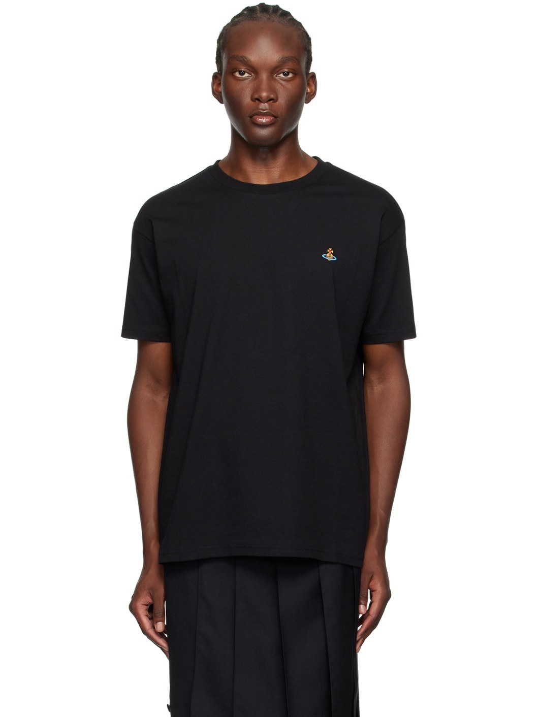 Vivienne Westwood Black Classic Multicolour Orb T-Shirt