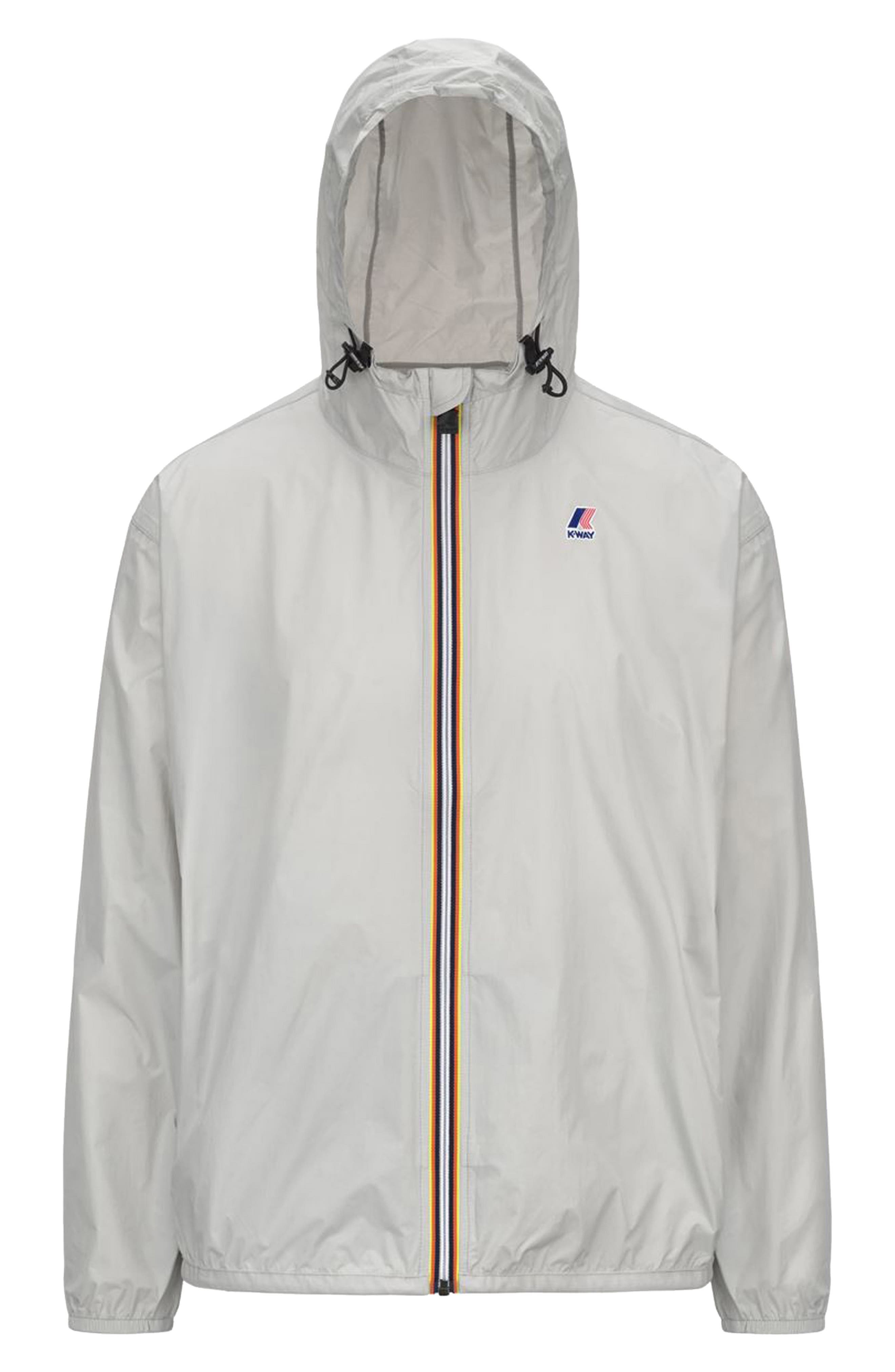 K-Way Le Vrai 4.0 Claude Water Repellent Jacket in Light Grey at Nordstrom - 4