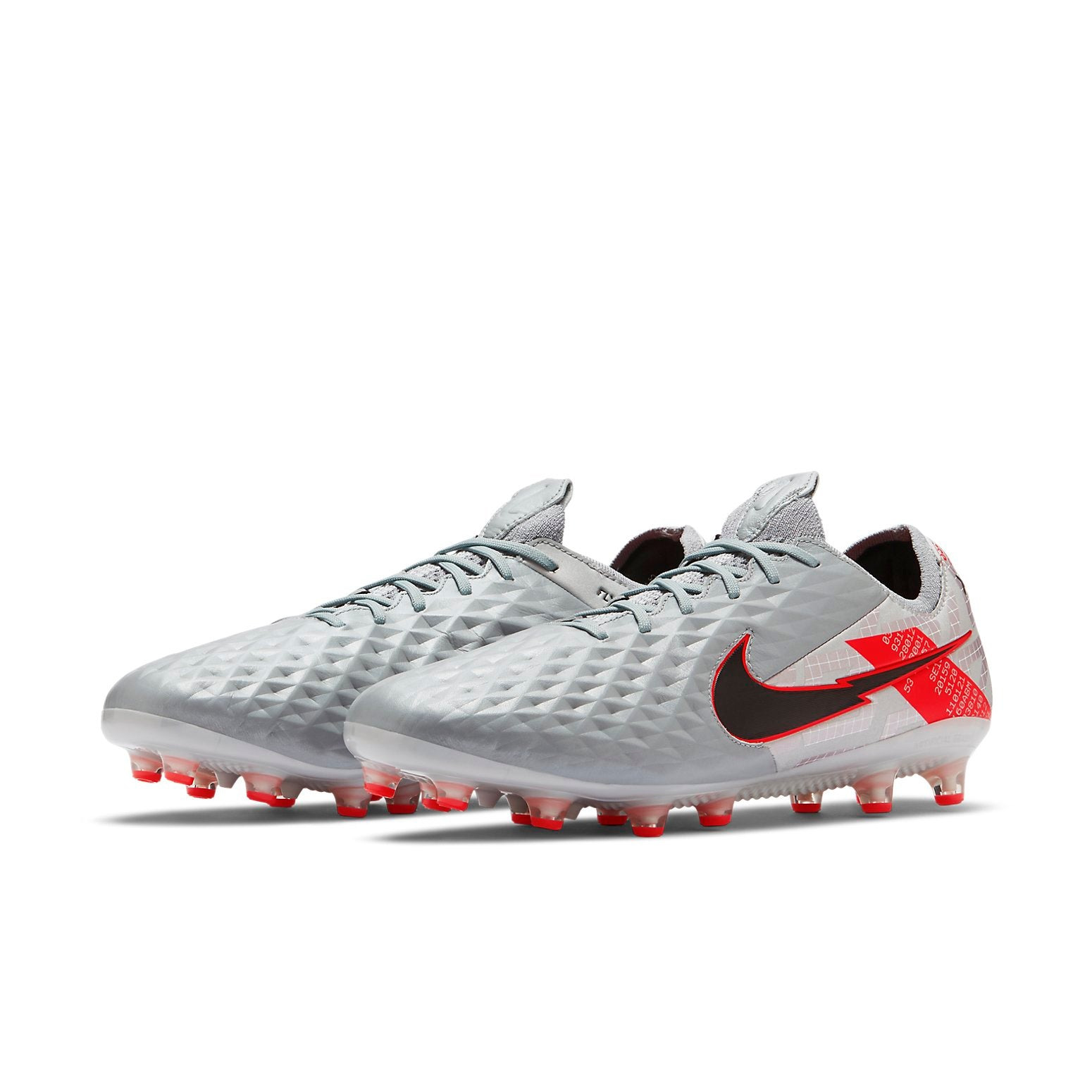 Nike Tiempo Legend 8 Elite AG Pro 'Metallic Grey Crimson' CW0599-906 - 4