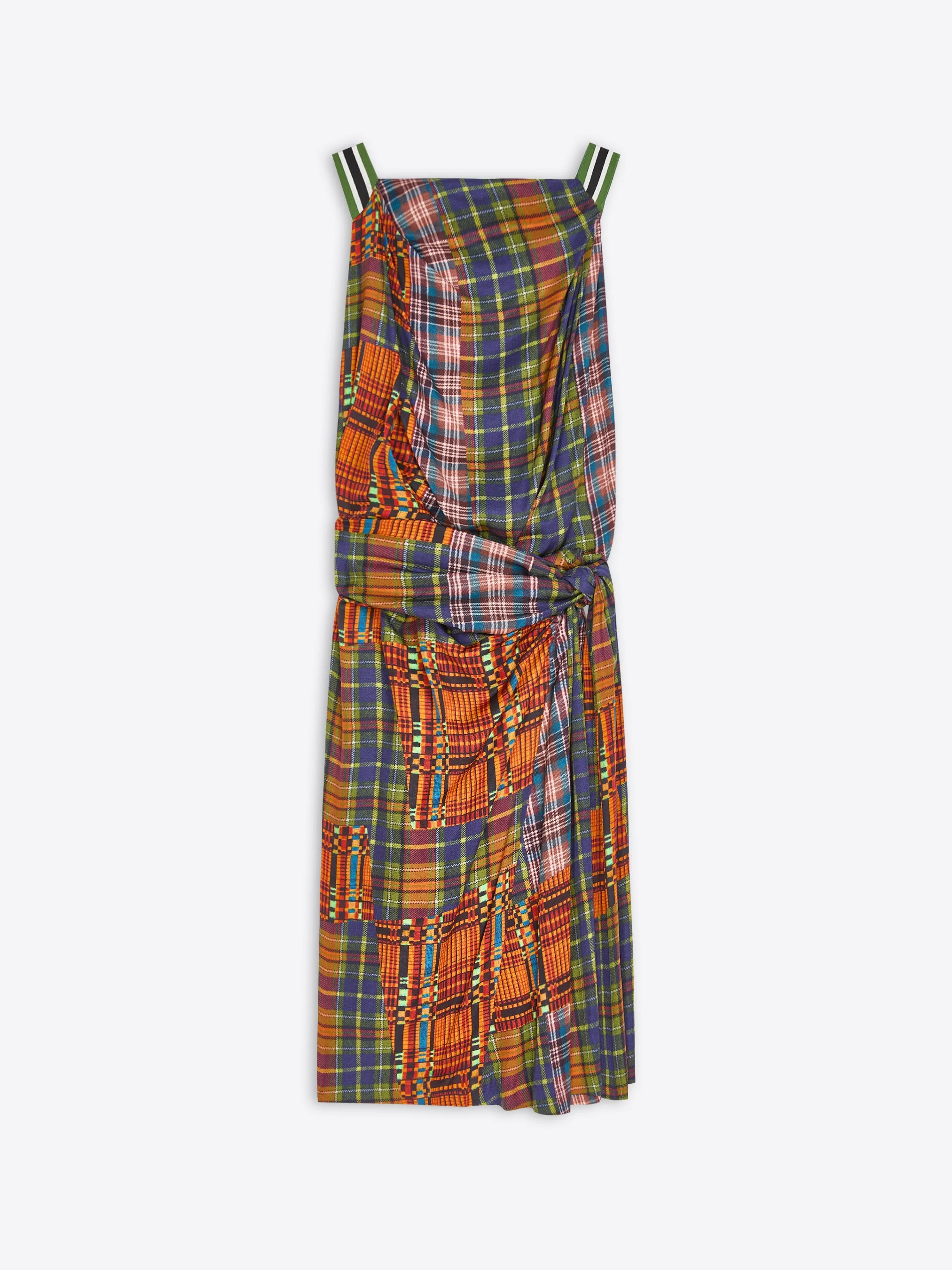 DRAPED VISCOSE DRESS - 1