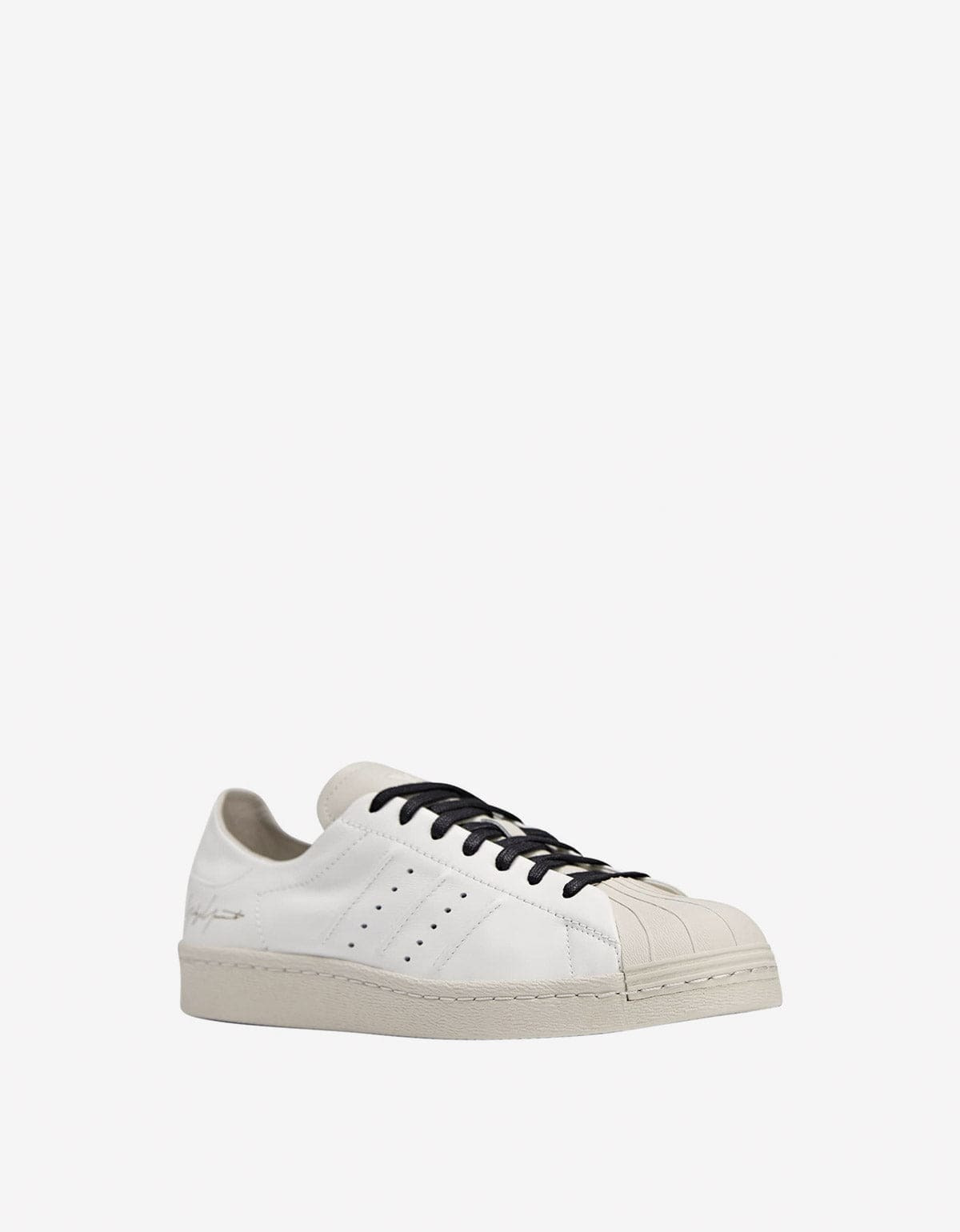 Y-3 White Superstar Trainers - 1