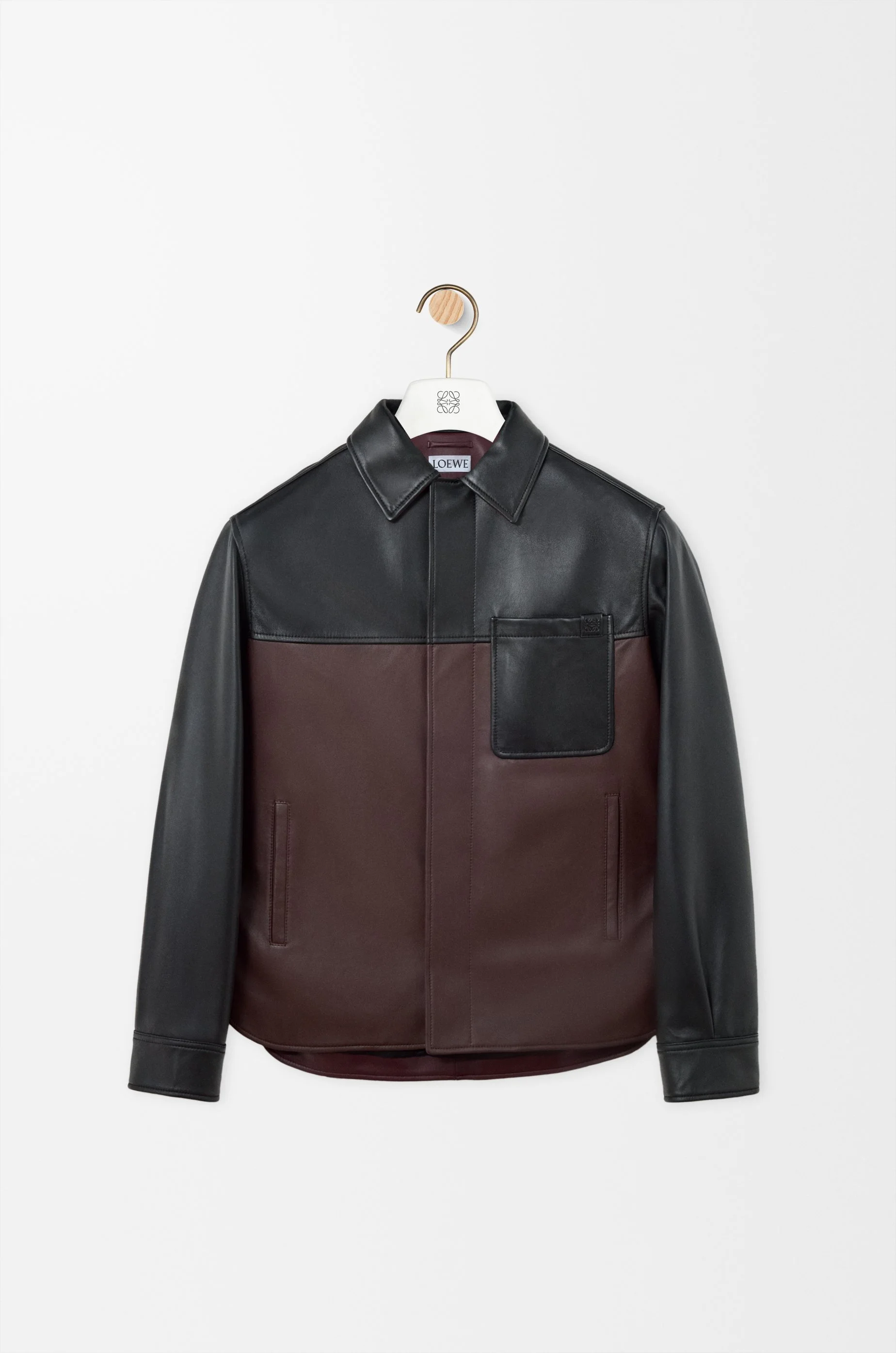Overshirt in nappa lambskin - 1