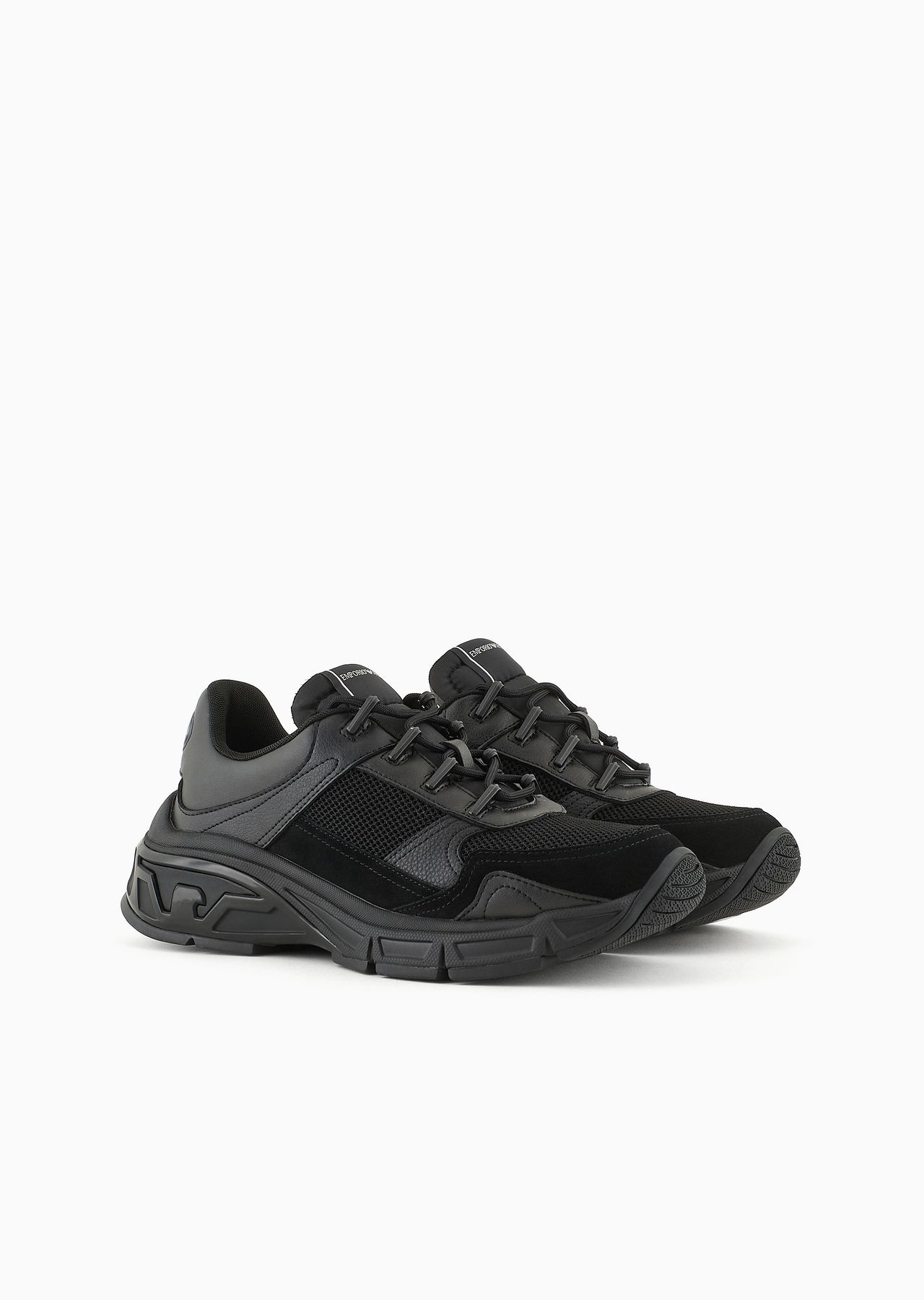 Suede sneakers with knit details - 2