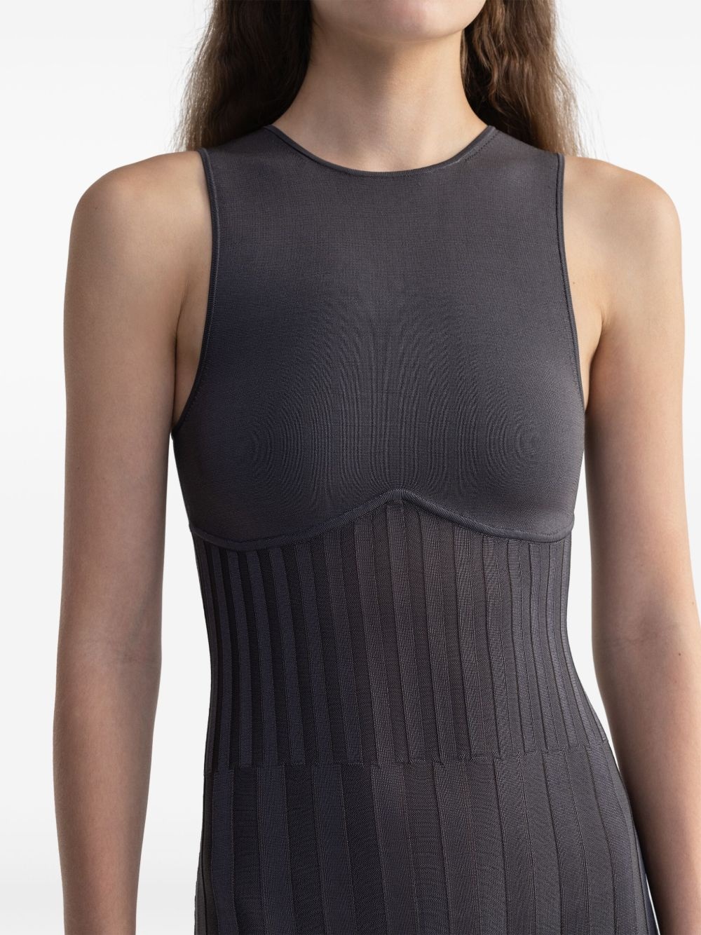 sleeveless maxi dress - 4