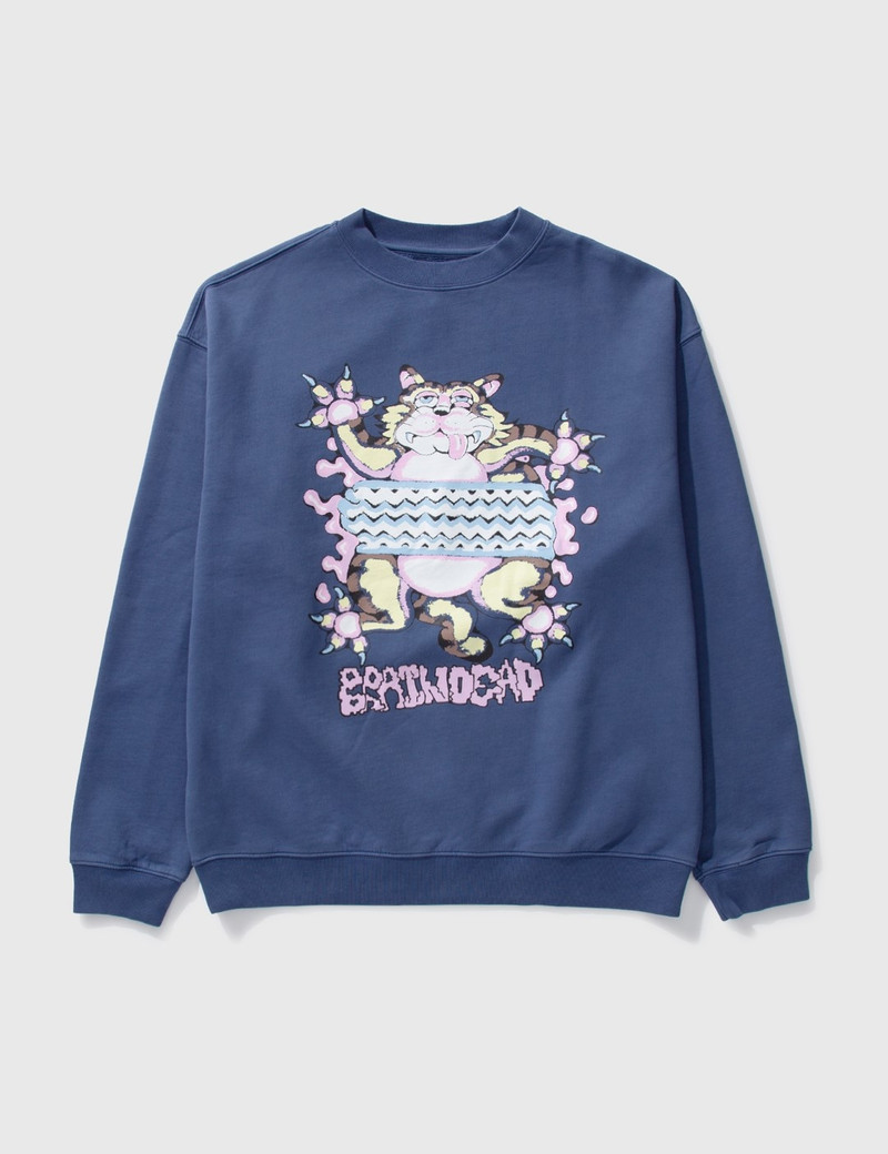 RELAXED CAT CREWNECK 1