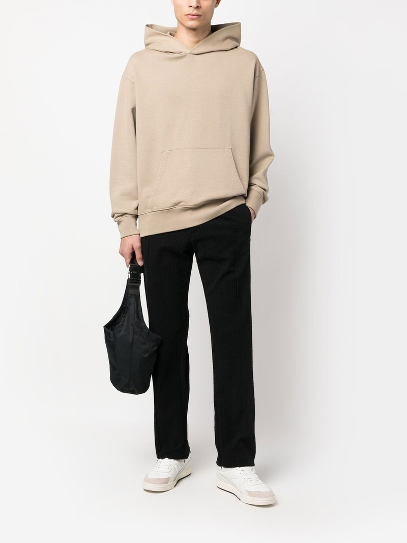 424 textured straight-leg cut trousers outlook