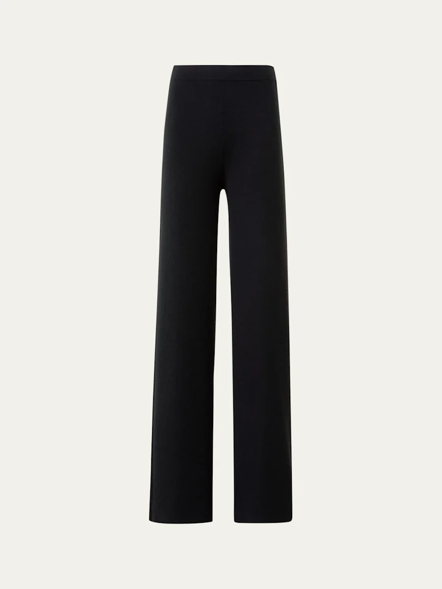 Cashmere Milano Knit Bootcut-Leg Pants - 1