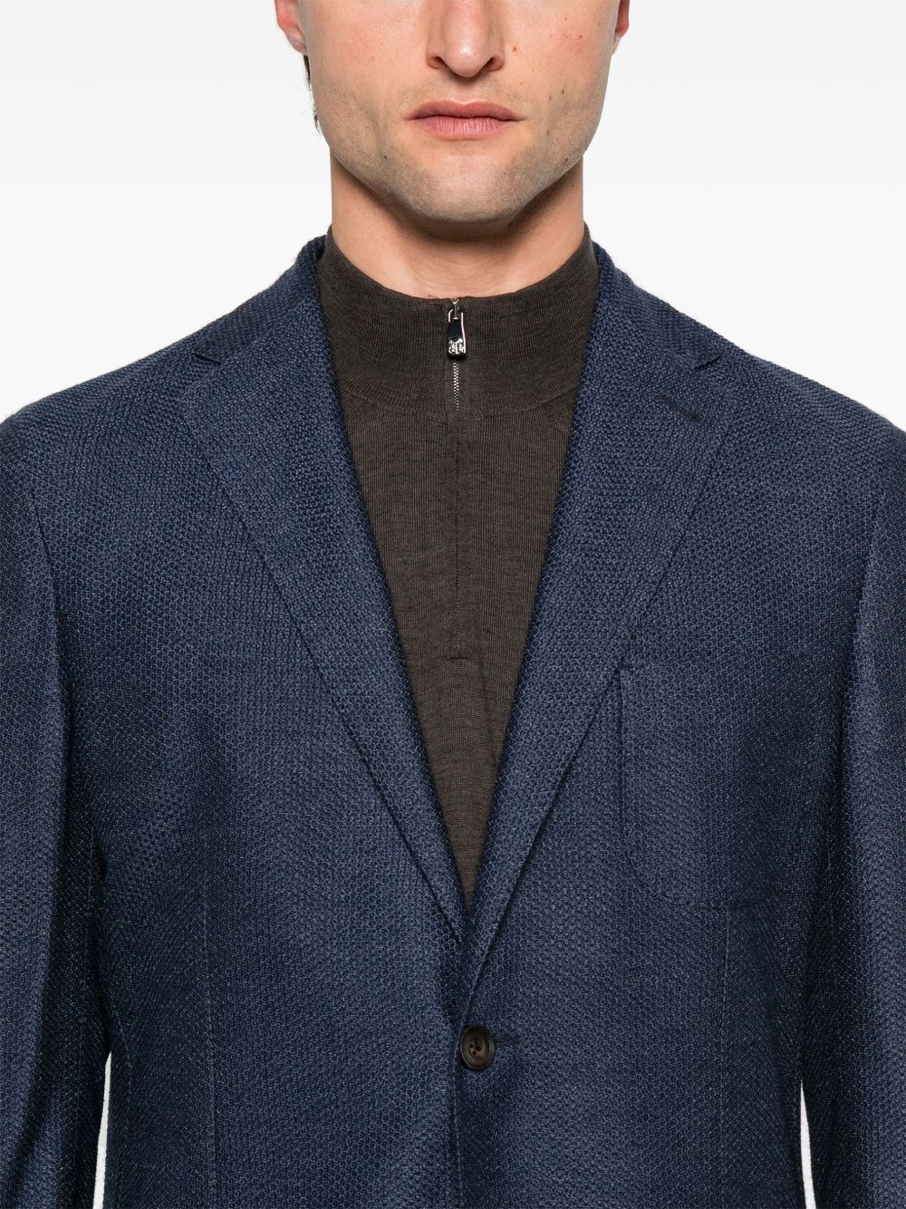 textured blazer - 5