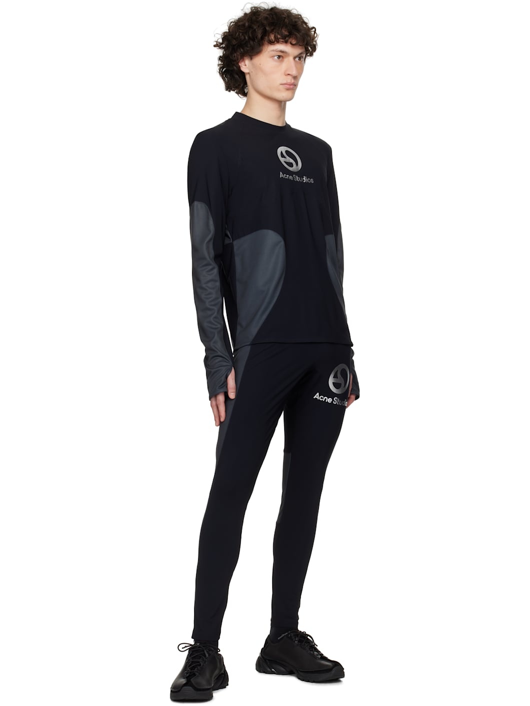 Black Logo Leggings - 4